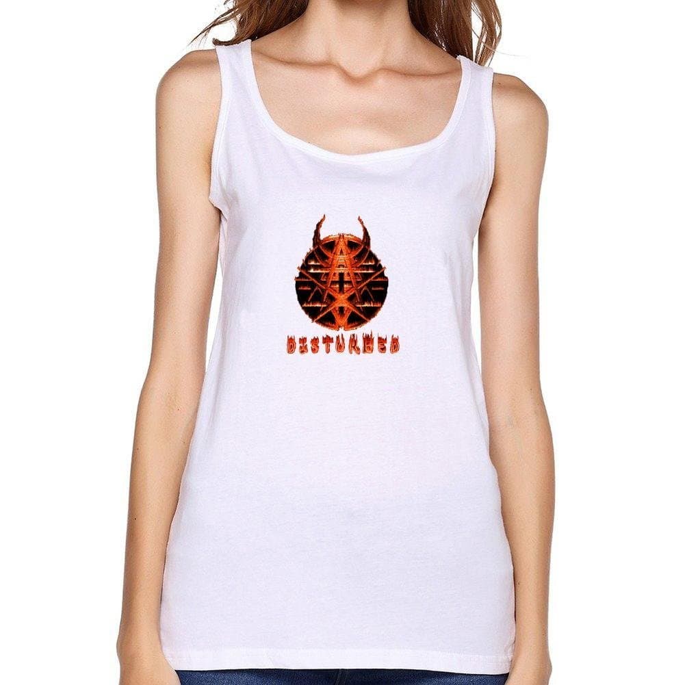 FUSHUO90WTT Women's Disturbed Believe top Size S White