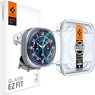 Spigen Glas.tR EZ Fit Screen Protector for Samsung Galaxy Watch Ultra (47mm) - 2 Pack