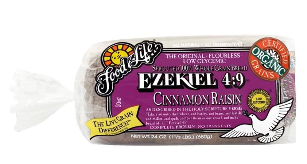 Flourless Sprouted Grain Bread, Cinnamon Raisin, 24 oz (Frozen)