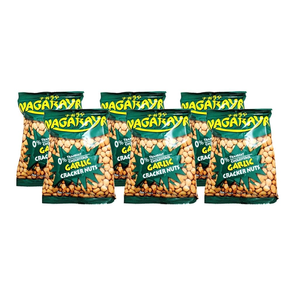 nagaraya cracker nuts (garlic flavor) - 5.6oz [6 units] (731126104166)