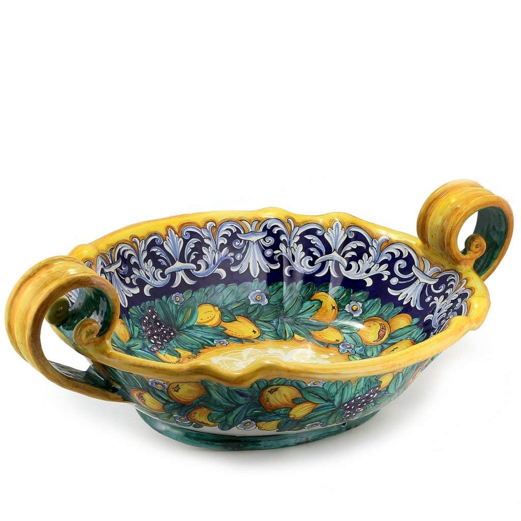 PRIMA CLASSE: Deruta XLarge Centerpiece with 2 Handles (NEW)