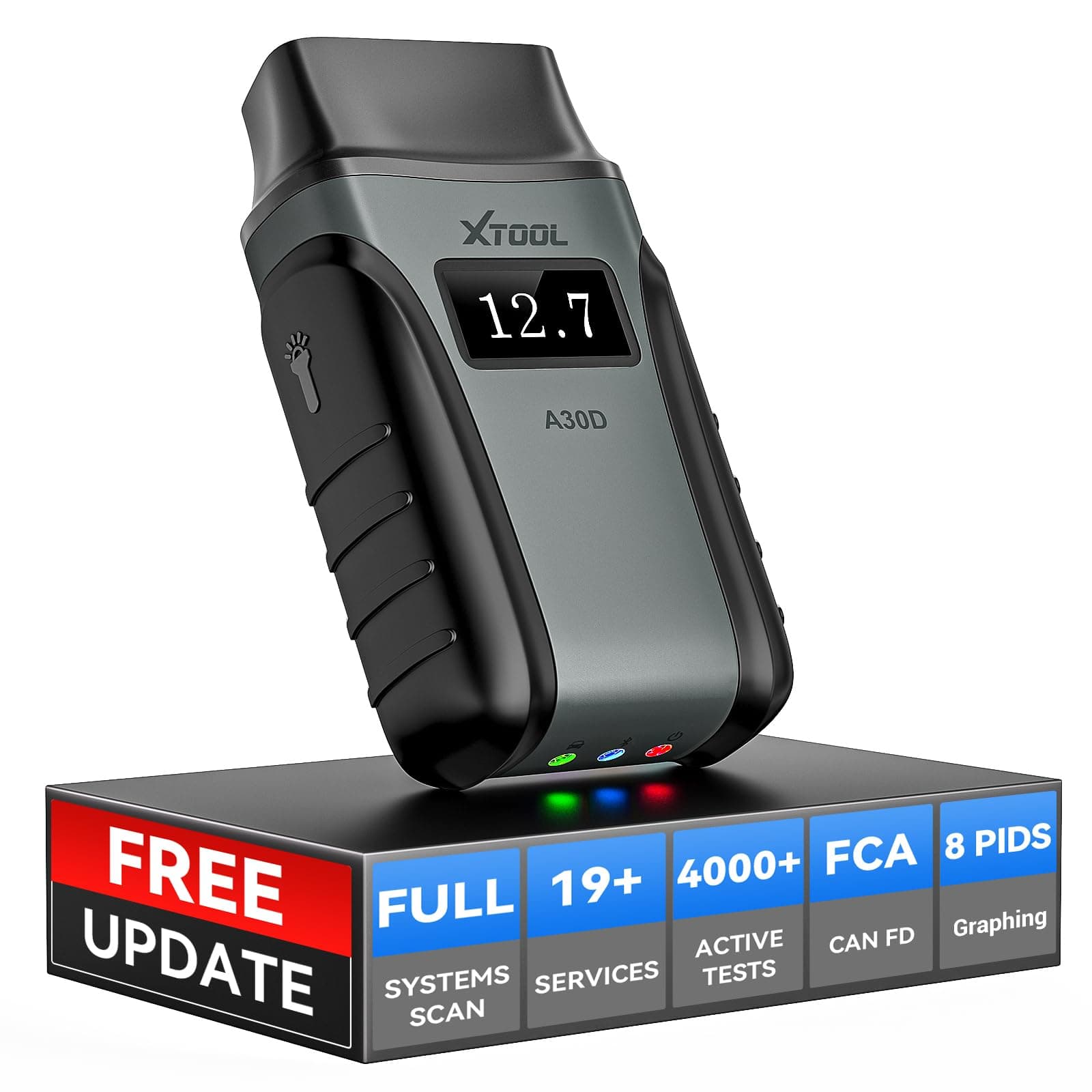 Anyscan A30D OBD2 Scanner Diagnostic Tool - Bidirectional Scan Tool Wireless - Lifetime Updates & 19 Resets Crank Sensor EPB Throttle Relearn - Full System Car Code Reader for iPhone & Android
