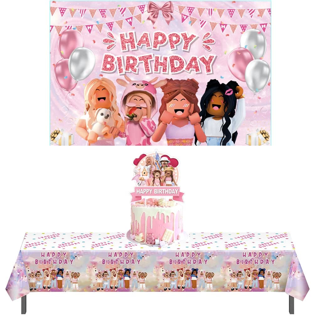 db11 Robot Sandbox Game Birthday Party Decoration Sandbox Game Banner Sandbox Game Birthday Party Tablecloth Sandbox Game Cake Topper Baby Shower