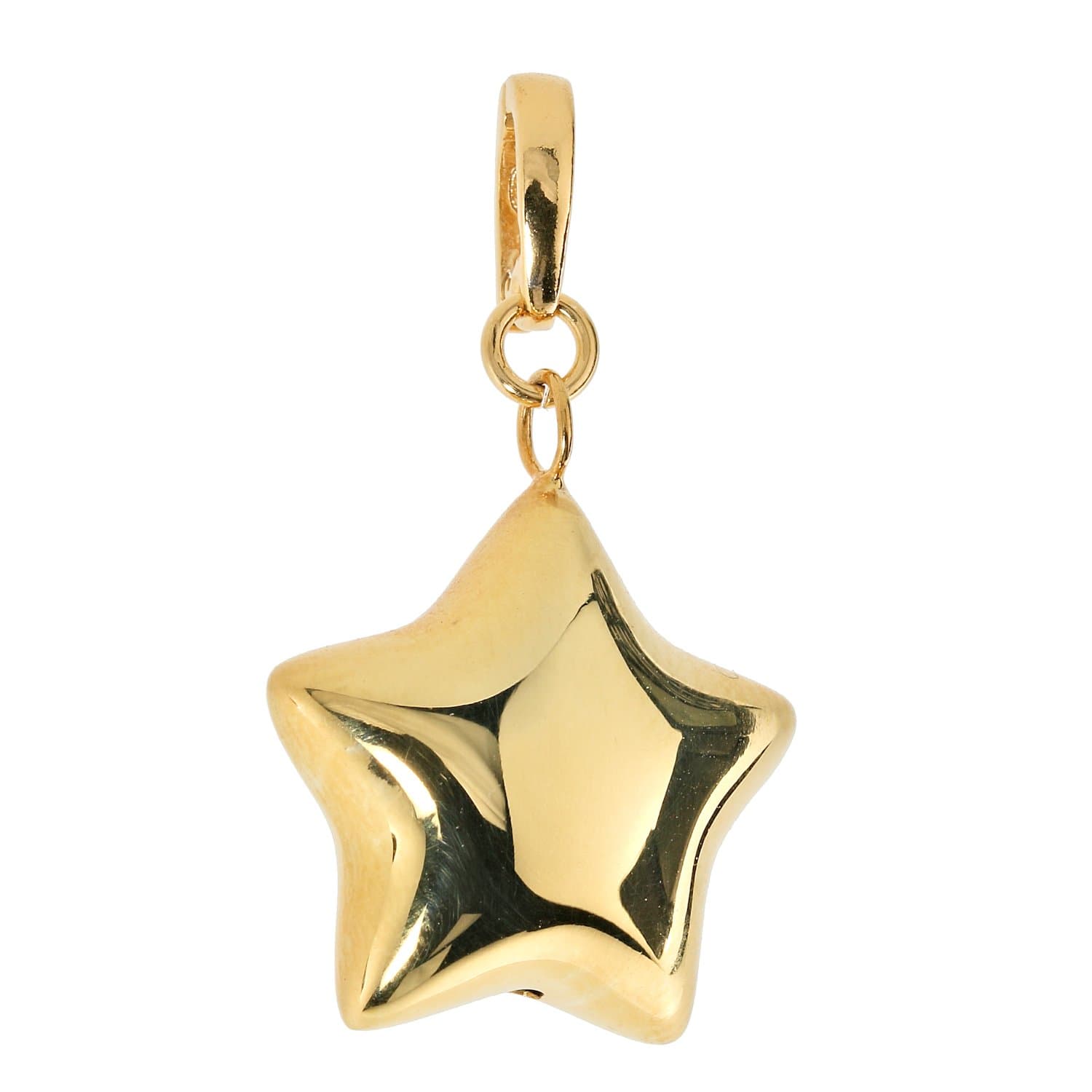Alek B STARS La Barca Ladies Silver Rose Gold Vermeil on Sterling Silver Star Clip on Charm.