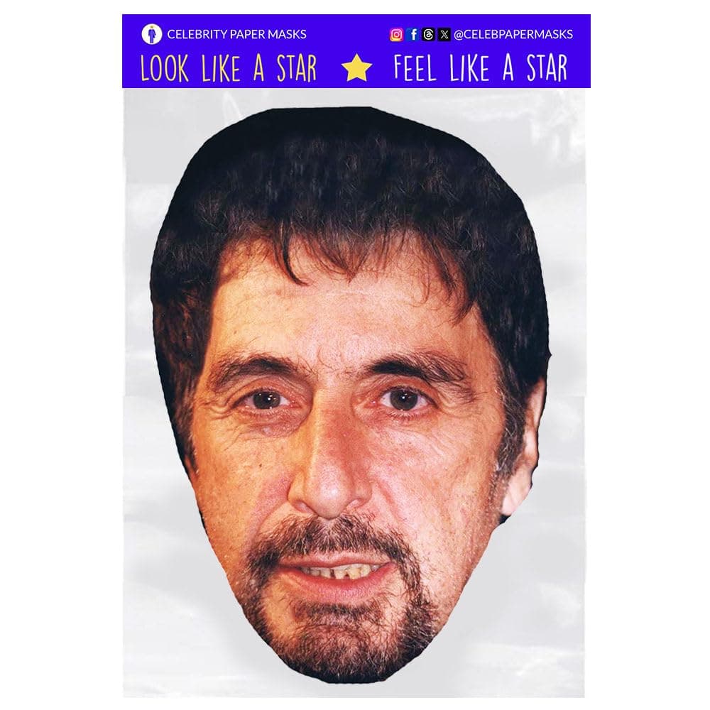 Al Pacino Mask Celebrity Face Masks Actor