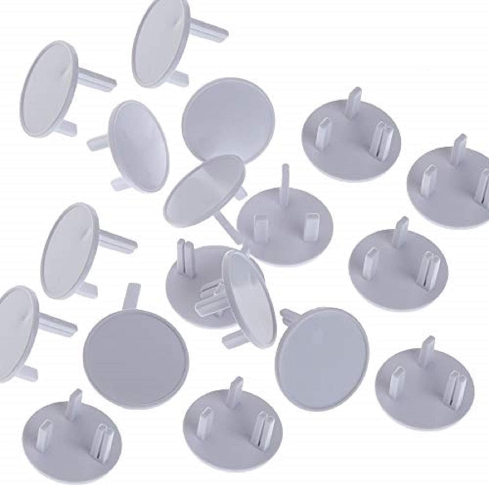 Cuitan 30pcs Plug Socket Cover Baby Home Safety Covers Child Proof Plug Socket Protectors/Guards - Round 3 Pin Plug Socket UK