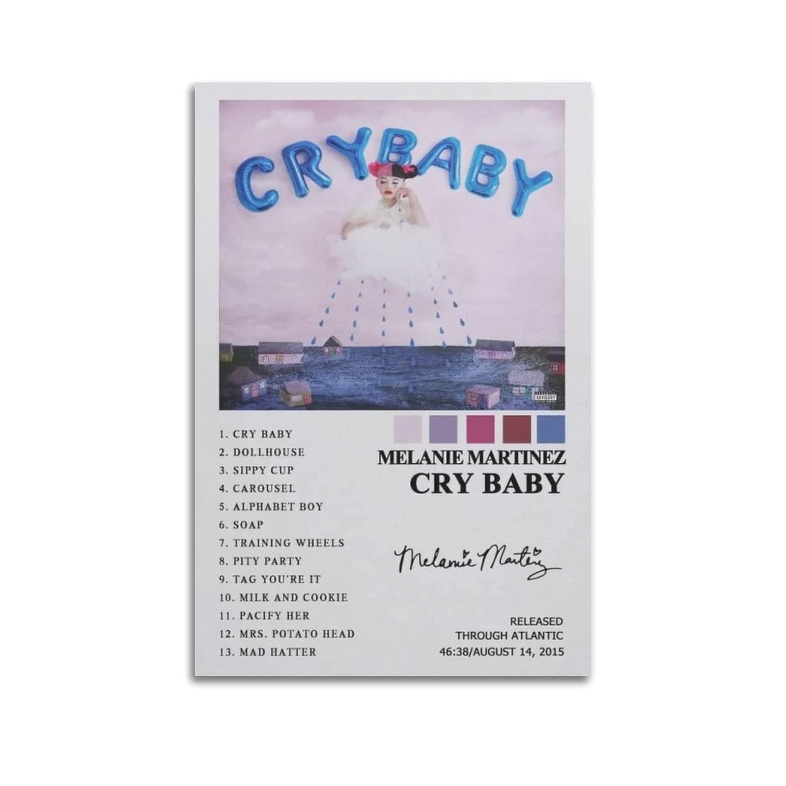RuddFlork Melanie Martinez Cry Baby Album Poster Wall Art Print Retro Aesthetic Room Decor Painting Canvas Posters for Home And Office Decorations 08x12inch(20x30cm) Unframe-style