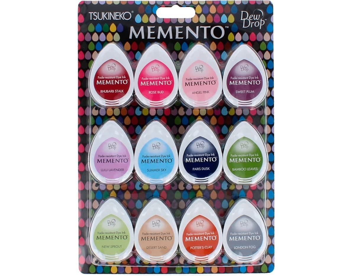 Imagine Tsukineko Imagine Memento Dew Drop Dye Ink Pads, Multi-Colour, 21.33 x 15.24 x 2.28 cm