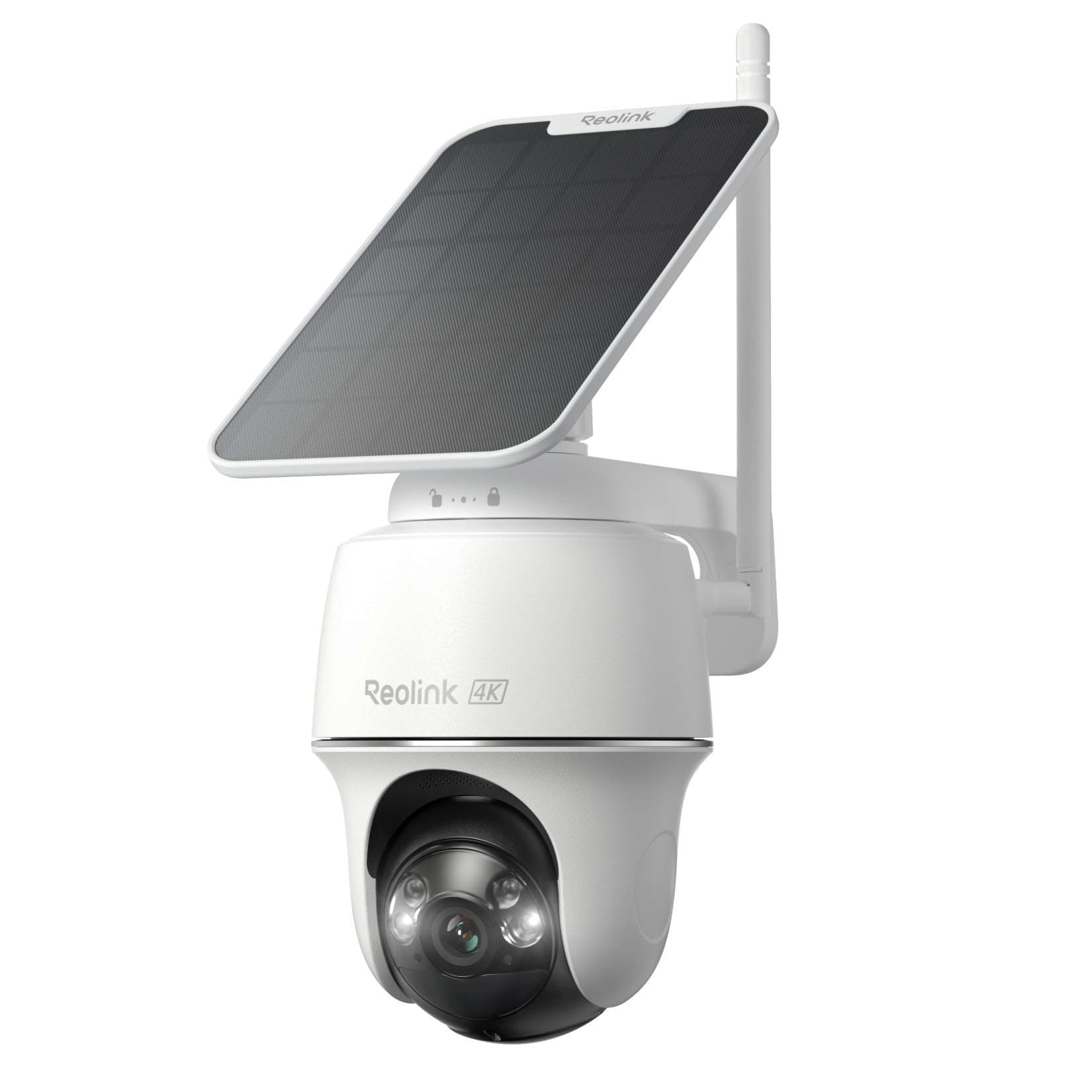 First 4K Solar Security Cameras Wireless Outdoor, Argus PT Ultra+Solar Panel, 360° Pan Tilt Auto-Tracking, 8MP Color Night Vision, 2.4/5 GHz Wi-Fi 6, No Subscriptions, Home Hub Compatible
