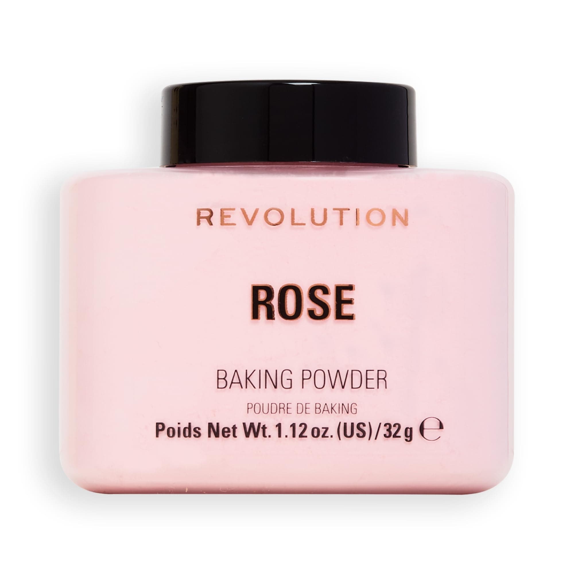 Loose Baking Powder, Makeup Setting Powder, Long-Lasting Coverage, Mattifies & Reduces Shine, Rose, 1.12 oz