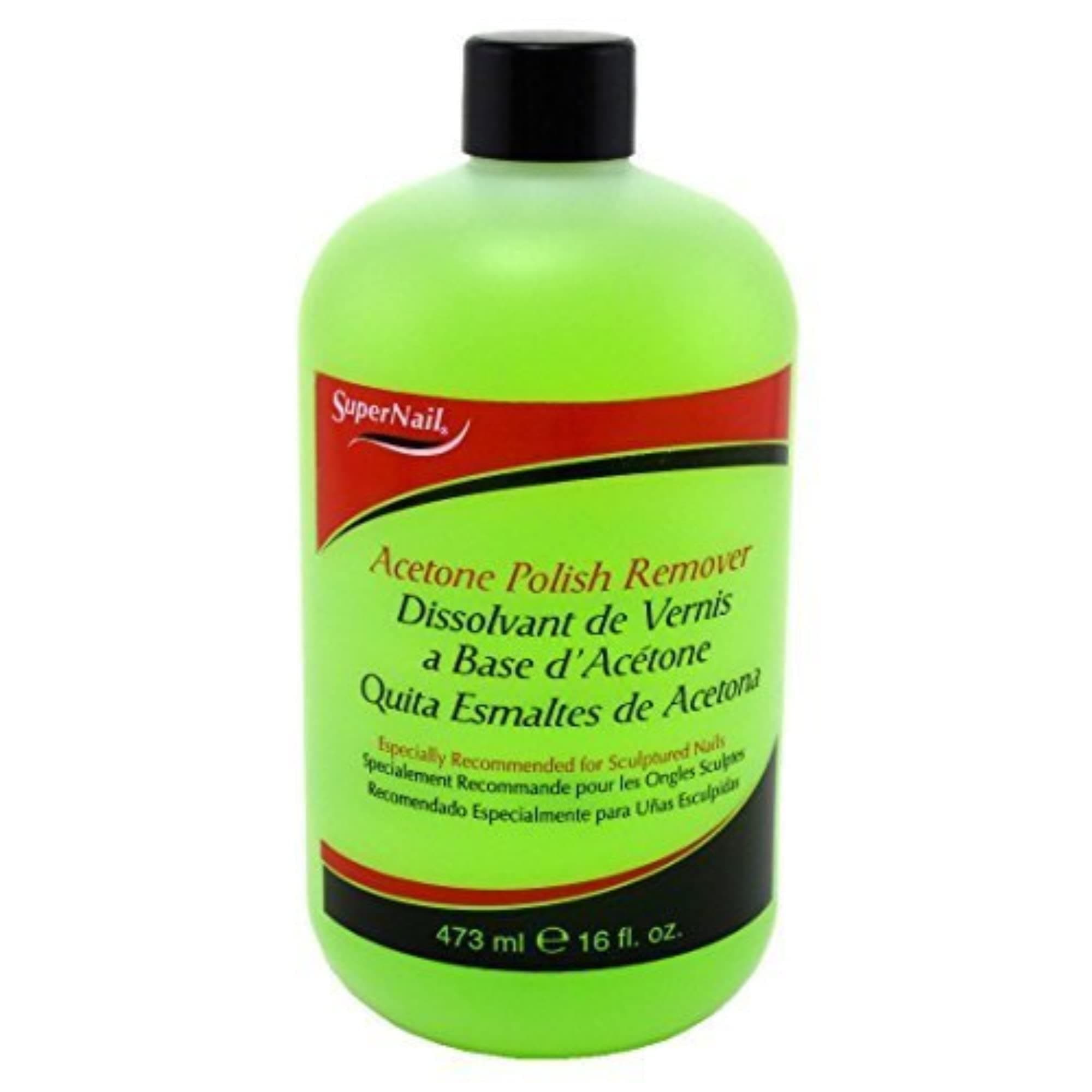Super Nail Acetone Polish Remover, 16 Fl Oz, 16 Oz