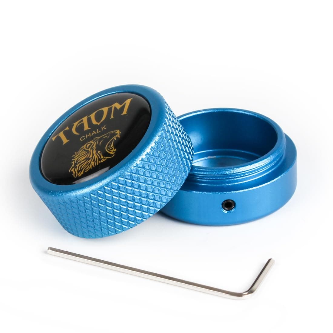 YEUEK TAOM プールチョークホルダー ラウンド型 実用的なツール ビリヤードアクセサリー 磁気ミニチョークチップケース コンテナ ラウンドボックス ビリヤード