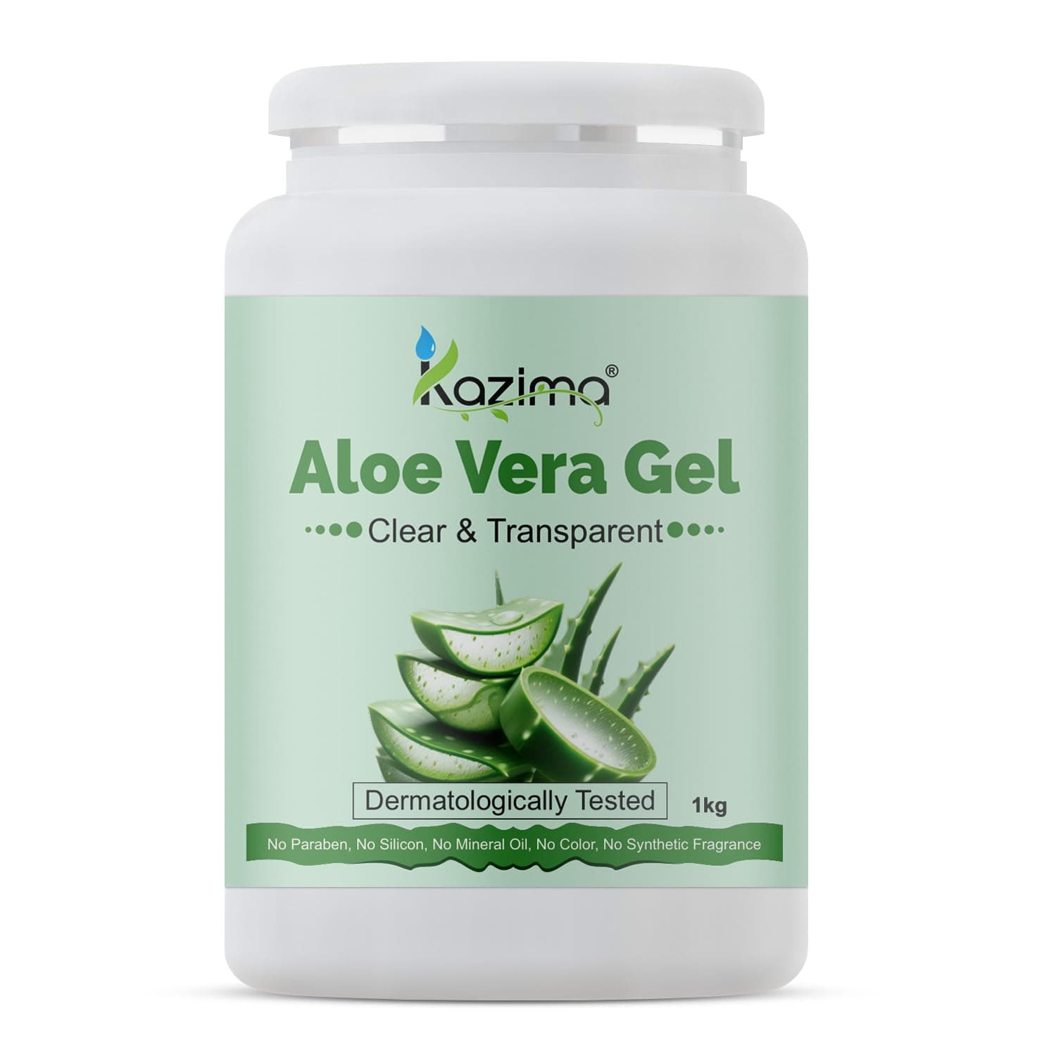 Pure Aloe Vera Gel for Skin and Hair, 1kg | Hydrates, Moisturizes & Soothes Irritated Skin | Pure & Natural Aloe Vera Gel for Face, Acne, Scars, Dark Circles & Sunburn