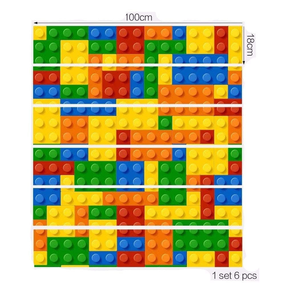 Frolahouse 6pcs Wall Decals Staircase DIY refurbished stair stickers -Bedroom Murals Self-adhesive bathroom waterproof Wall Vinyl Decal Stickers Fun Decor for Children