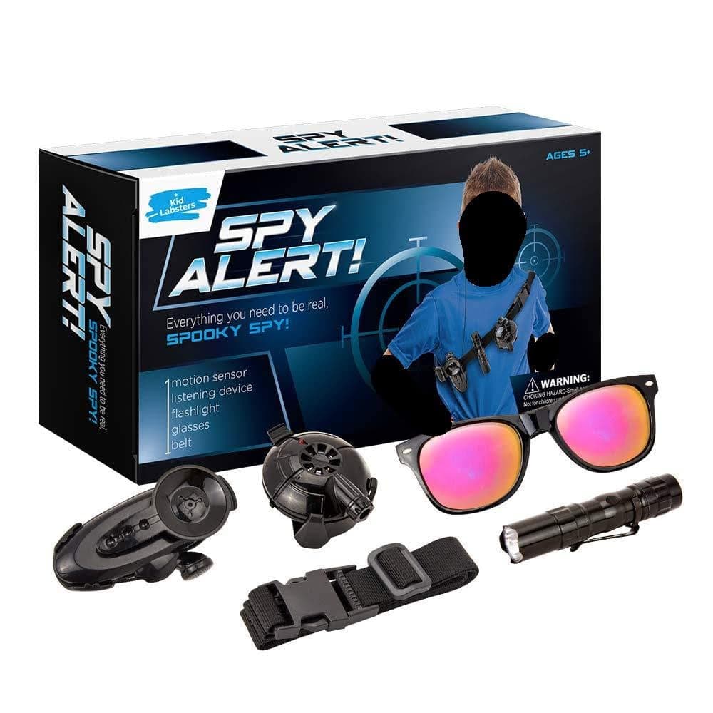 Spy Alert Kit | Secret Agent Equipment and Gadgets | Children's Detective Crime Catcher Toy Set for Undercover Mission Adventure