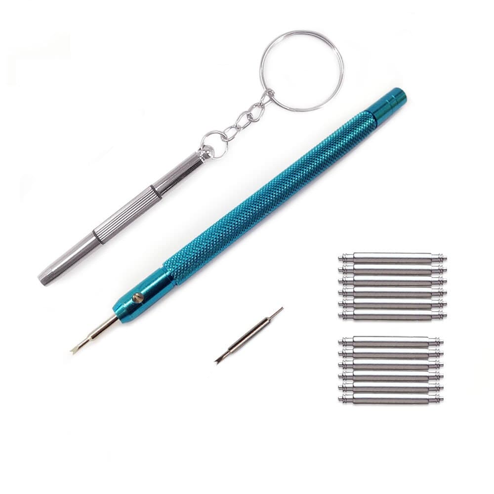 16-22mm Watchband Link Pin Remover Removal Tool Kit on Watch and Mini Micro Screwdriver Set for Glasses Mobile Phone (17mm18mm)