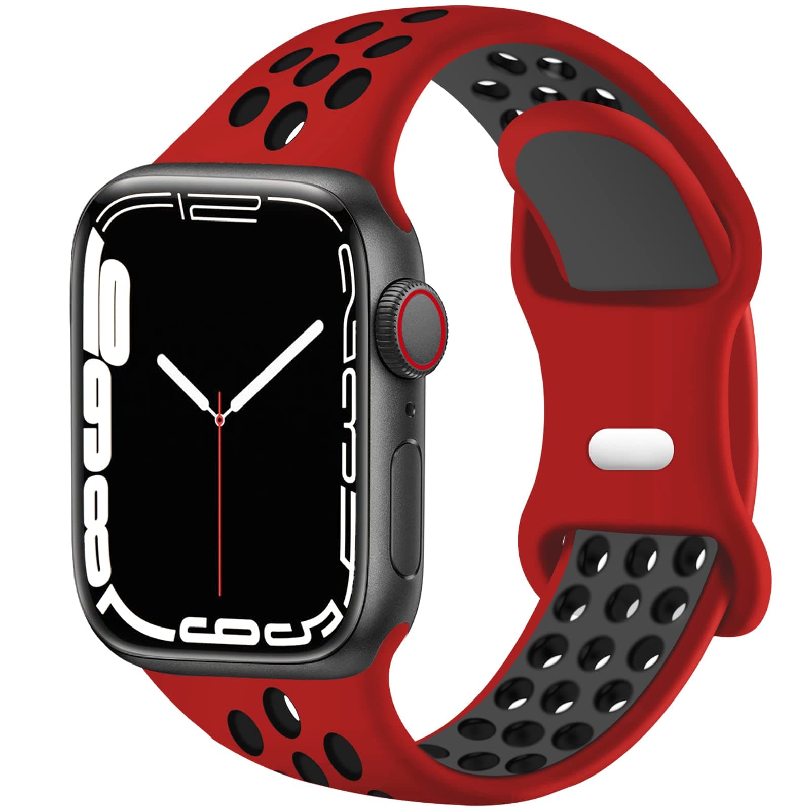 Sport Bands Compatible for Apple Watch Bands 38mm 40mm 41mm 42mm 44mm 45mm 46mm 49mm,Soft Silicone Sport Women Men Replacement Strap Compatible with iWatch Series 11/10/9/8/7/6/5/4/3/2/1 Ultra 2 SE