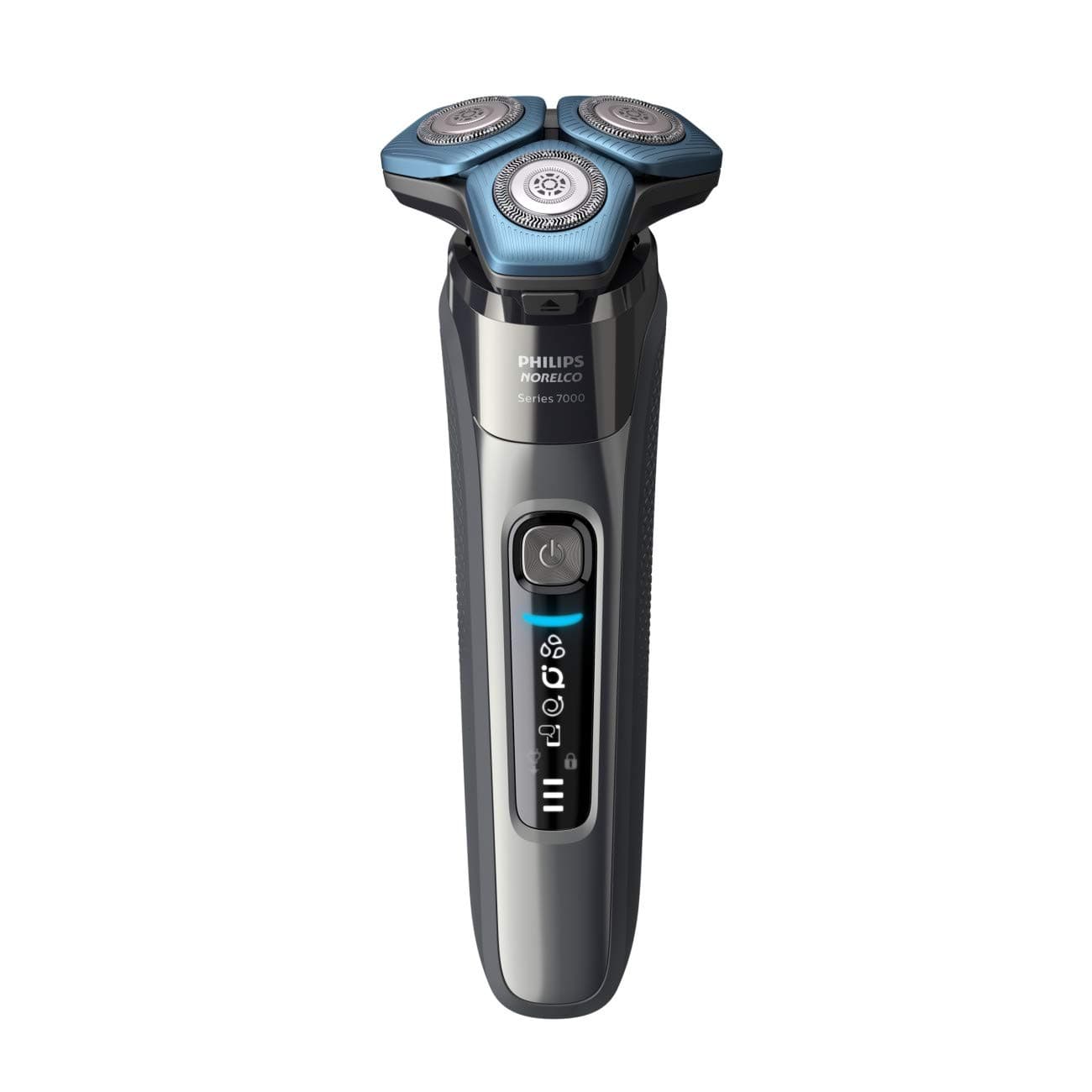 Philips Norelco Men's Electric Shaver 7100, Red, 45 Blades, SenseIQ Technology, Smart Hair Sensor, Motion Control, Wet & Dry Use, Rechargeable Lithium-Ion Battery, Up to 60 Minutes Cordless Shave