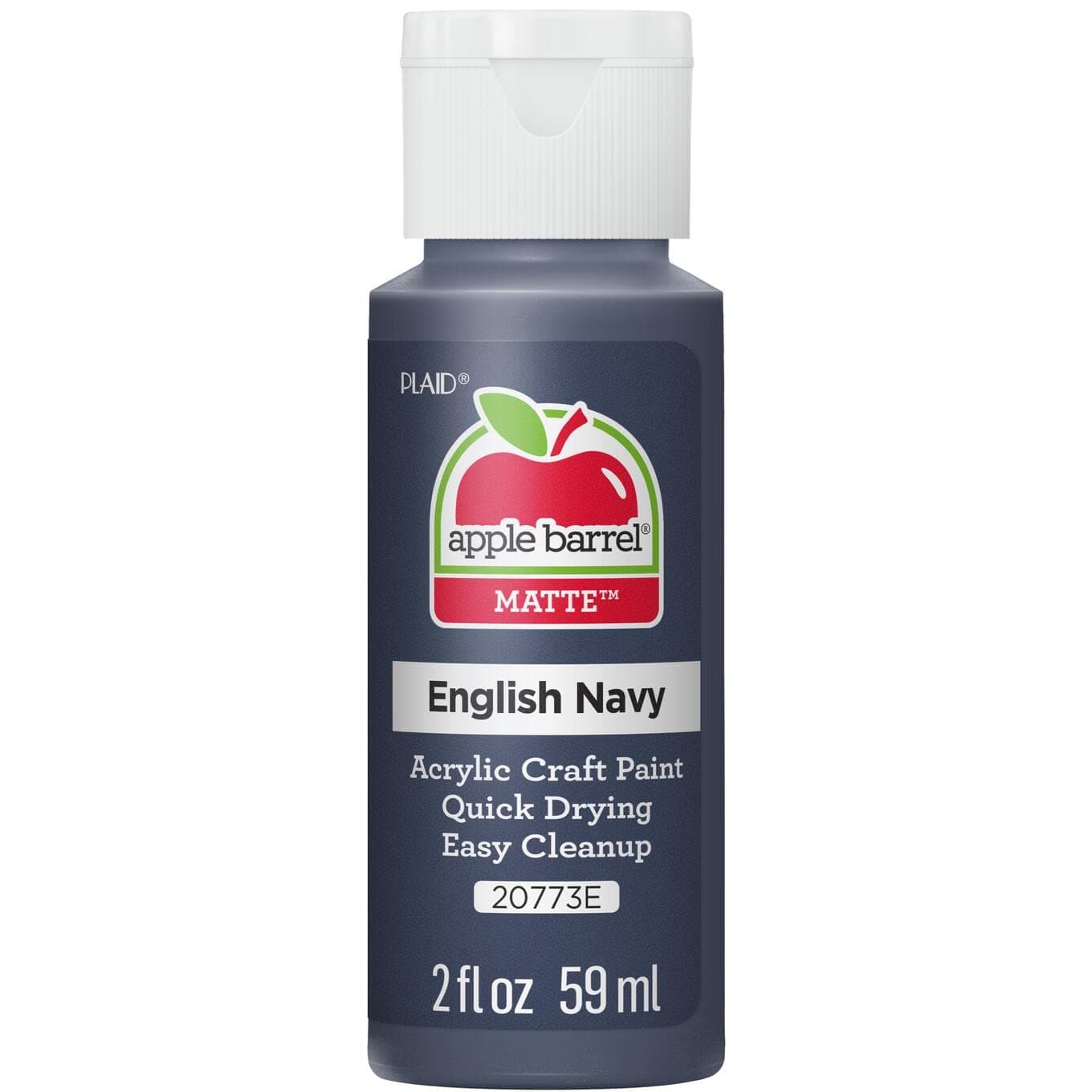Apple Barrel Acrylic Paint in Assorted Colors (2 oz), 20773, English Navy