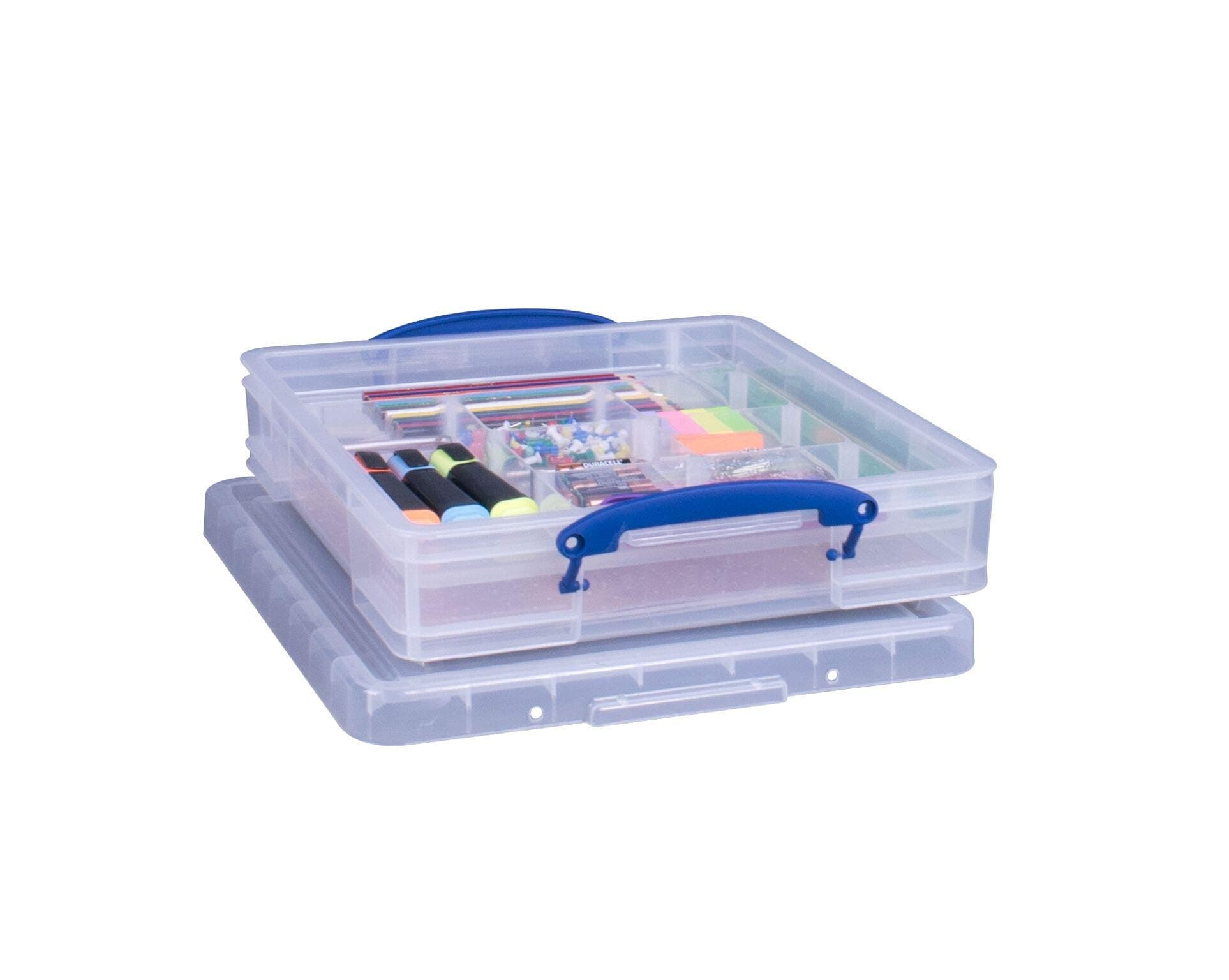 Really Useful Storage Box 7 Litre Clear with Hobby Tray