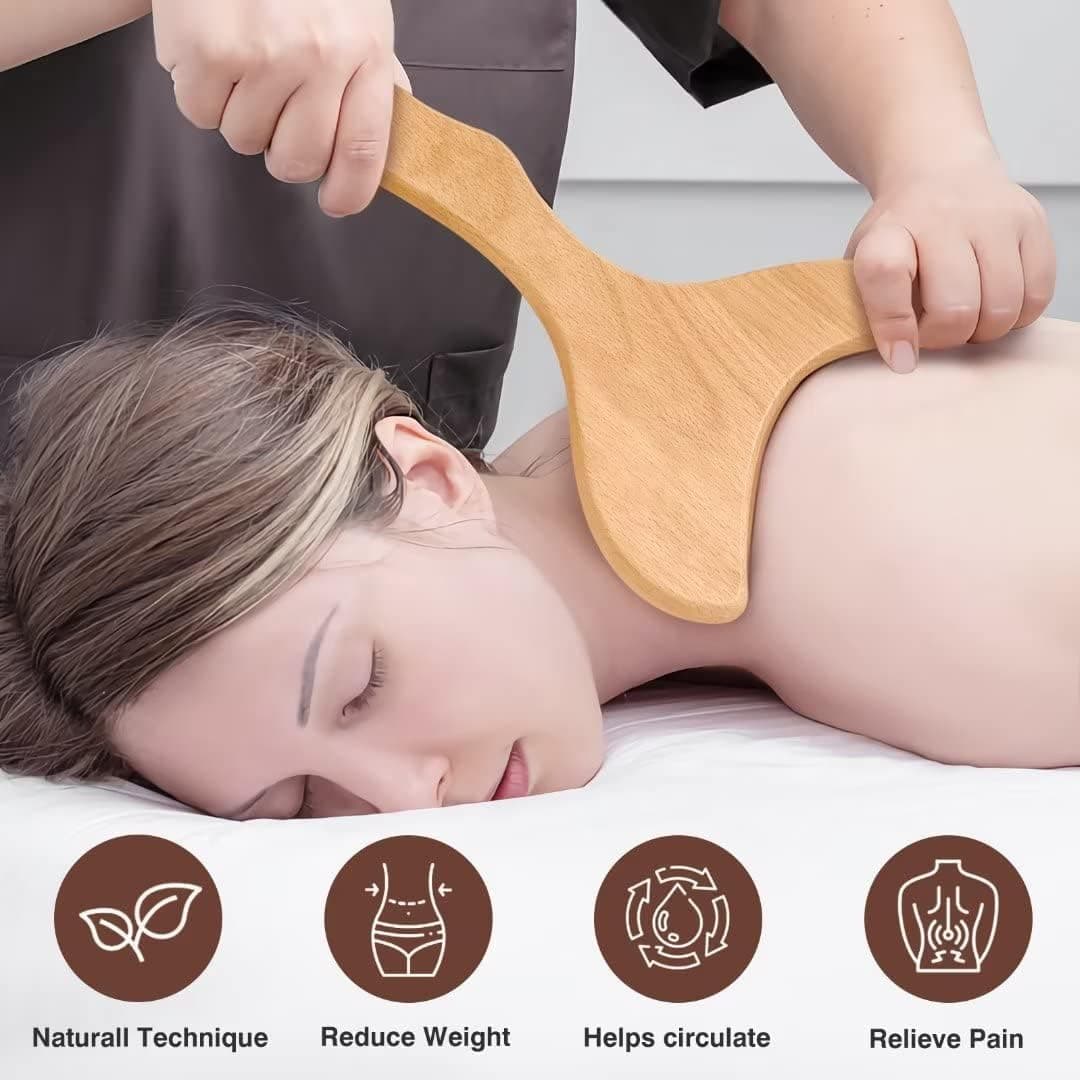 Wood Therapy Massage Tools 6-in-1 Massager Wooden Massager for Body Shaping Massage Tool Set Wood Therapy Tools for Relieving Muscle Pain Body