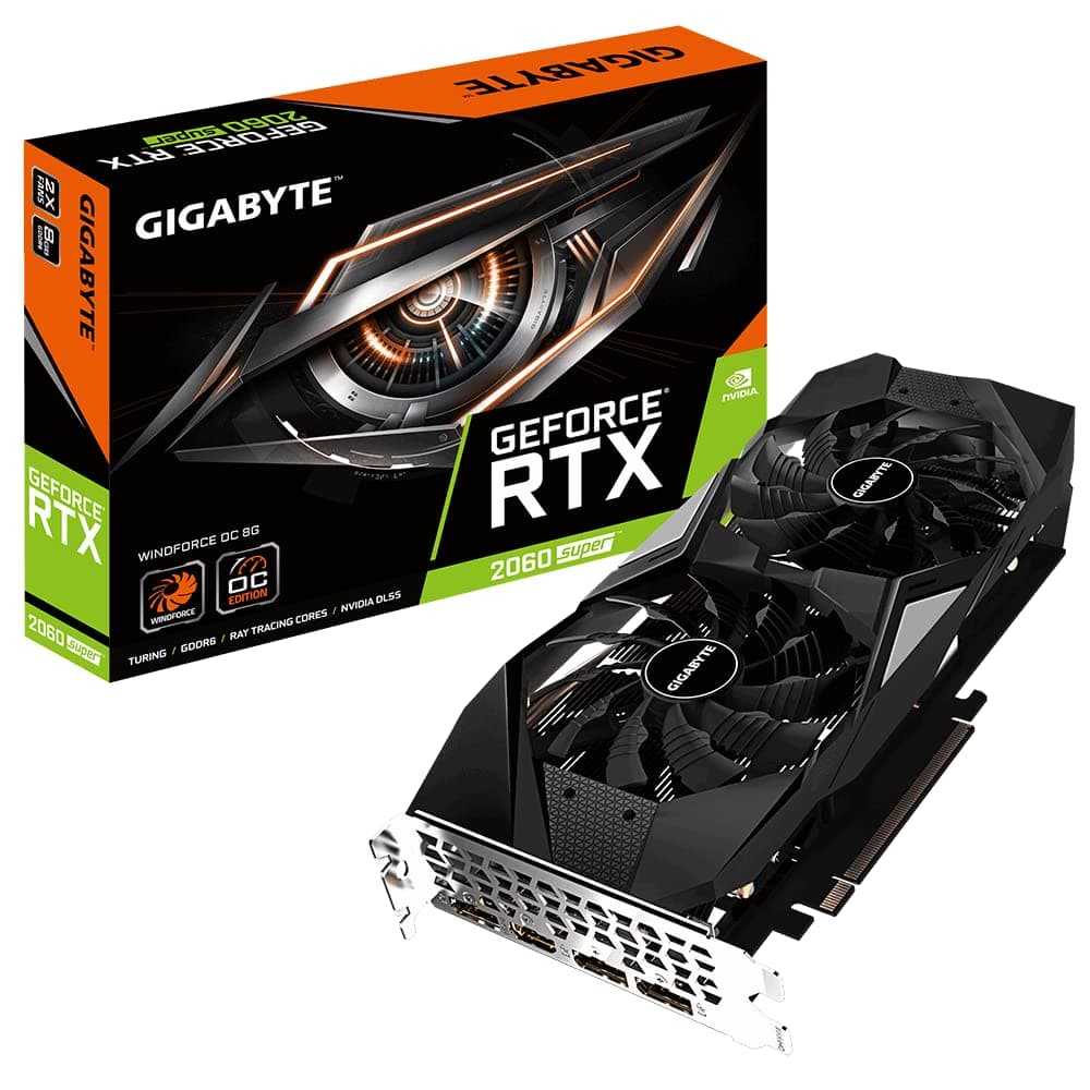 Gigabyte GeForce RTX 2060 Super WINDFORCE OC 8G, Black