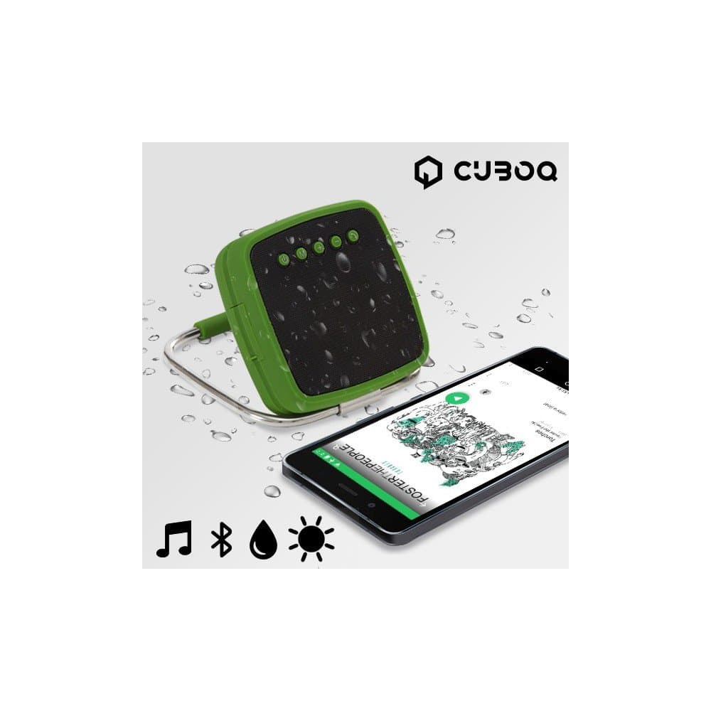CuboQ Solar Power Bluetooth Speaker - Black