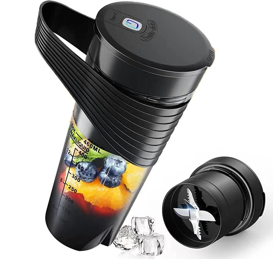 Electric Protein Shaker Bottle, SYOSI, 28oz USB Rechargeable Blender Bottles, Shaker Bottles for Protein Mixes with BPA Free, Portable Cup for Workout Supplement Juice