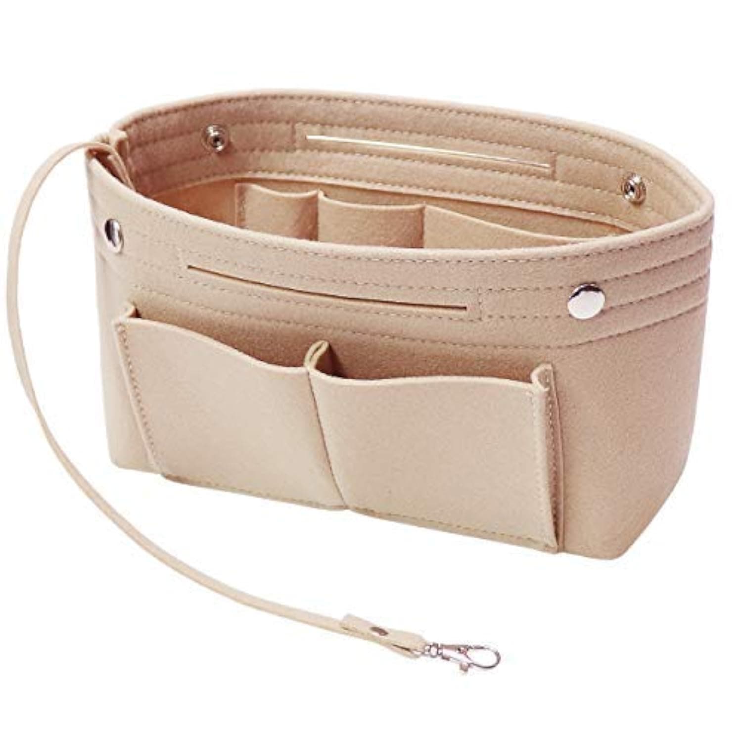 Soyizom Felt Handbag Handbag Organizer Liner Shaper Insert Bag In A Bag With Keychain For Speedy Neverfull, 8 Colors