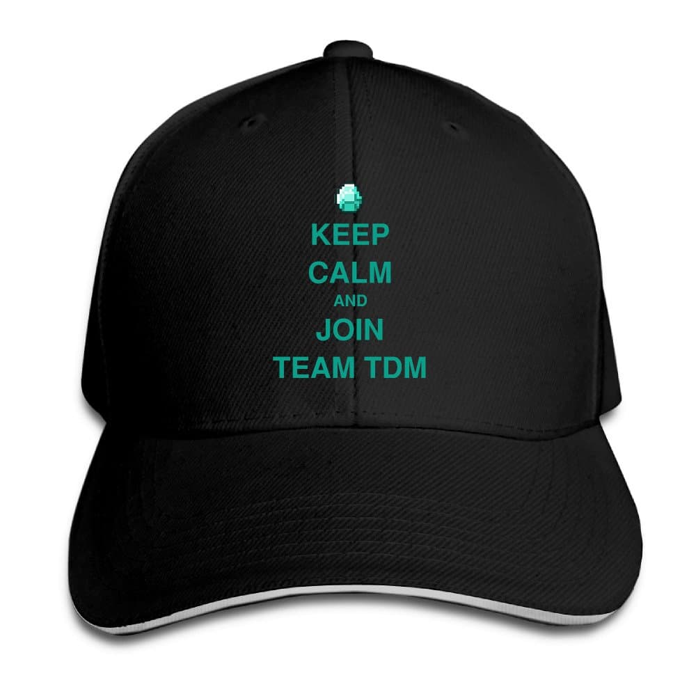 SUNpp Keep Calm and Join Team TDM Adjustable Snapback Baseball Cap Peaked Hat Black