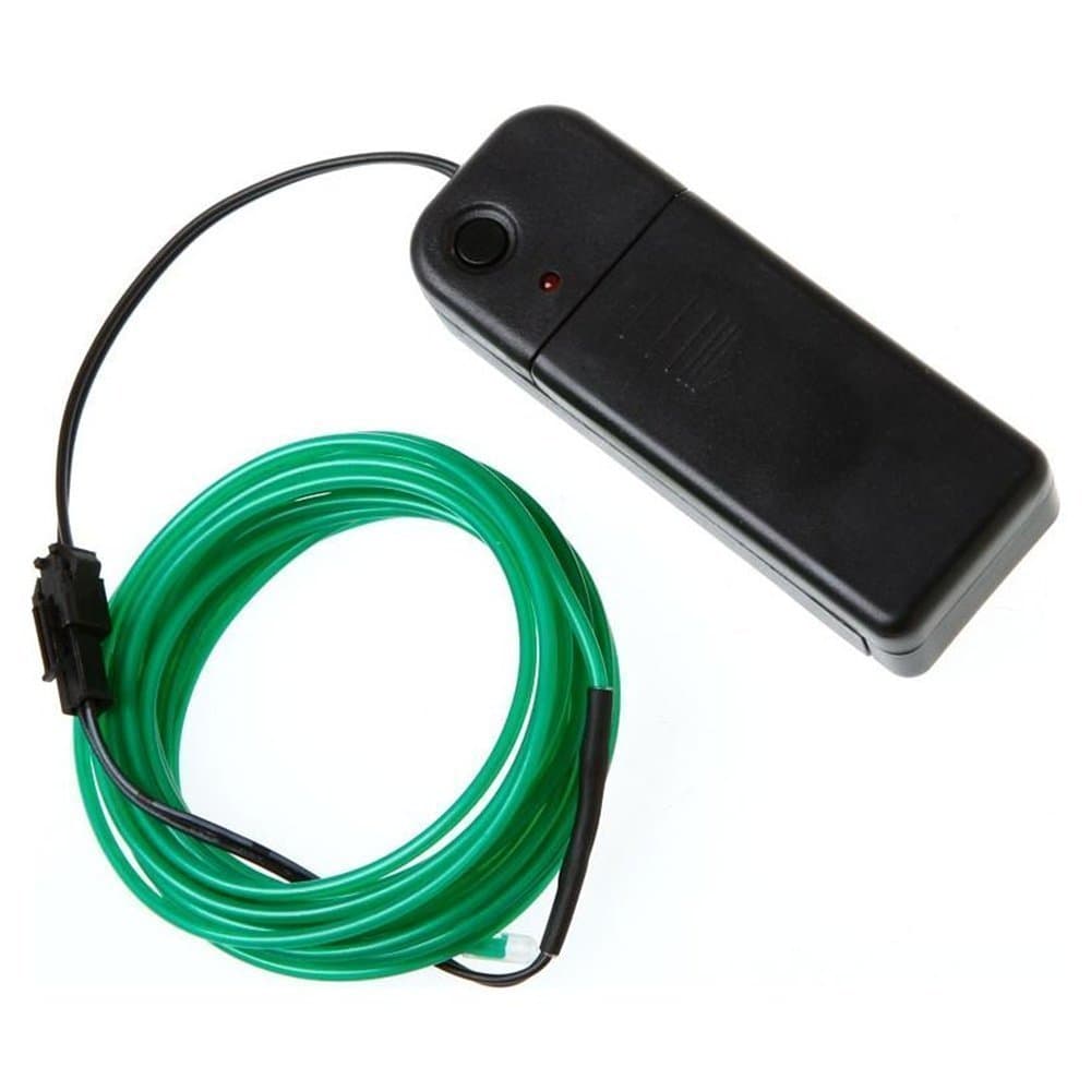 9ft Lime Green Neon Glowing Electroluminescent Wire (El Wire)