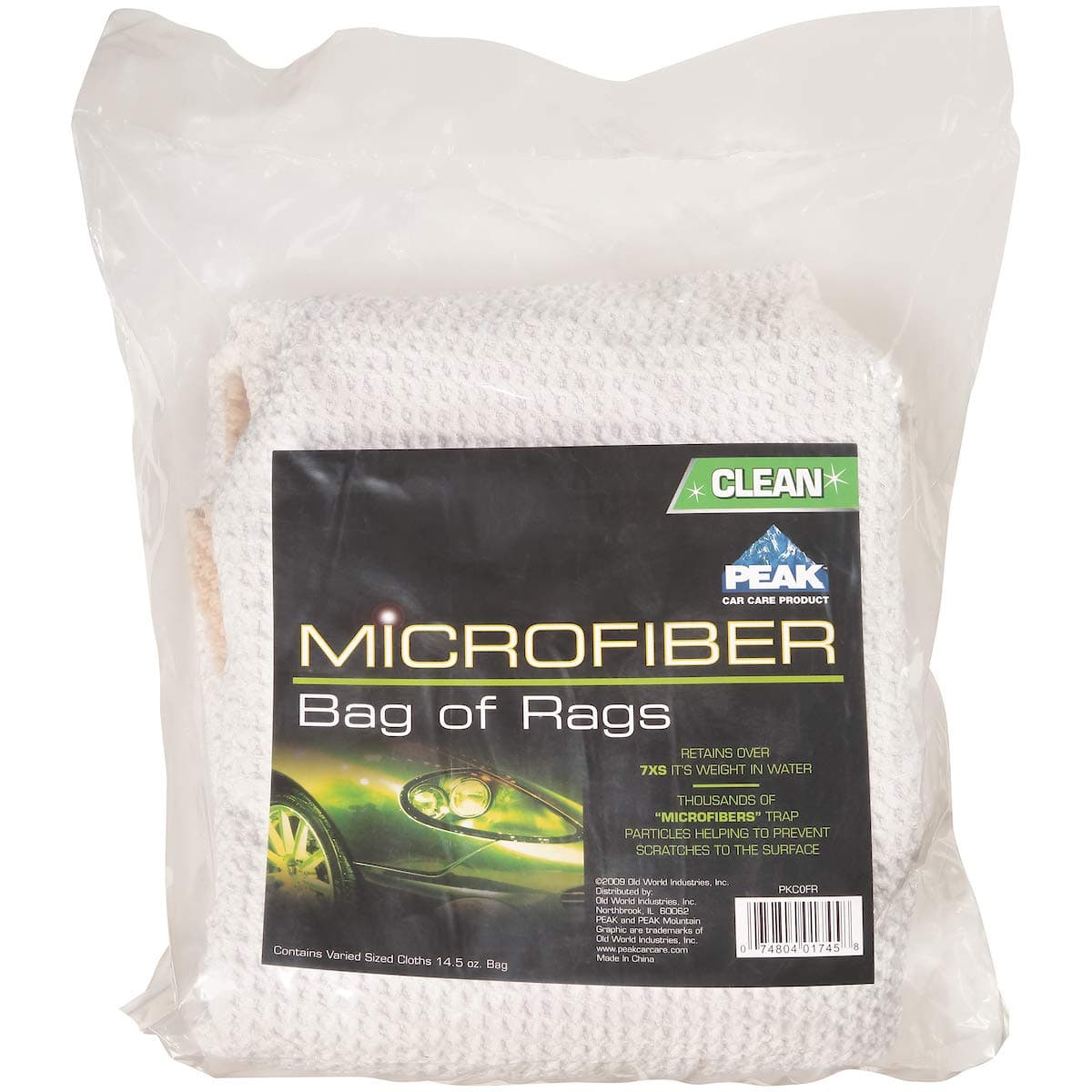 PEAK Microfiber Auto Care Bag of Rags
