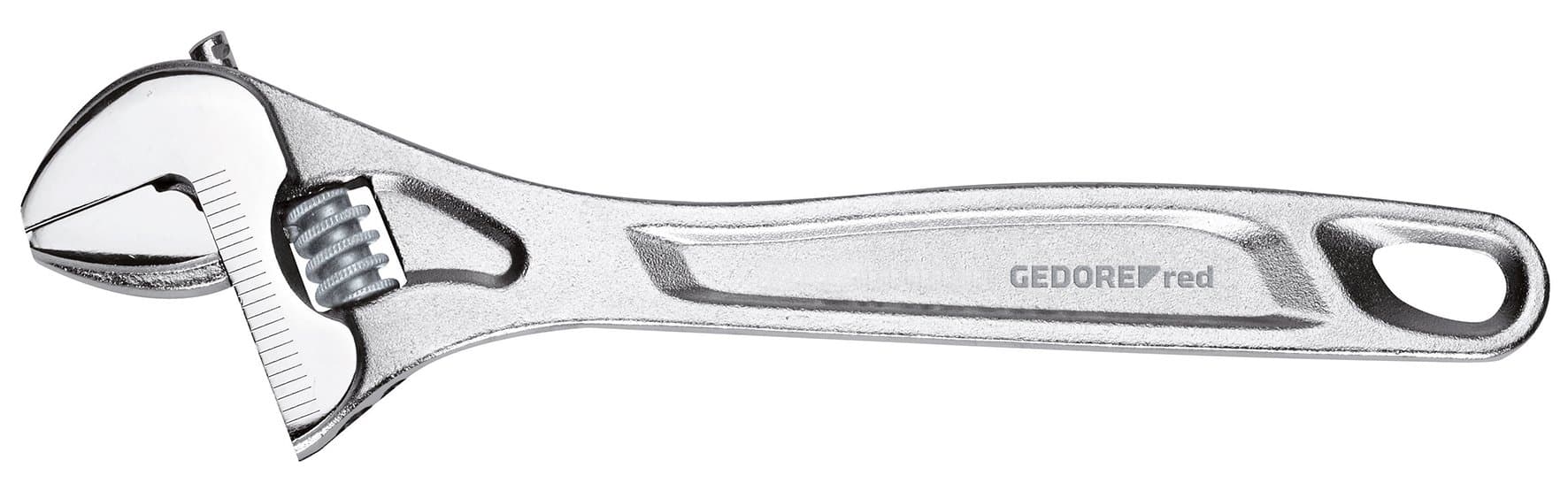 Gedore RedSingle open-ended adjustable spanner, AF 30 mm (1.3/16"), Scale, Chrome-plated, Tool, R03100008