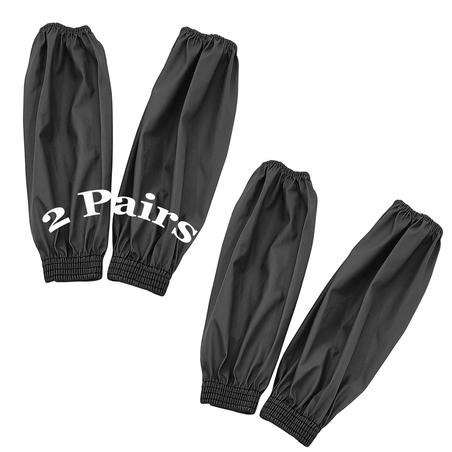 Yzurbu Arm Sleeves Covers, PU Oversleeves Protector for Arm with Elastic Cuffs, Waterproof, Oilproof, Acid Resistant