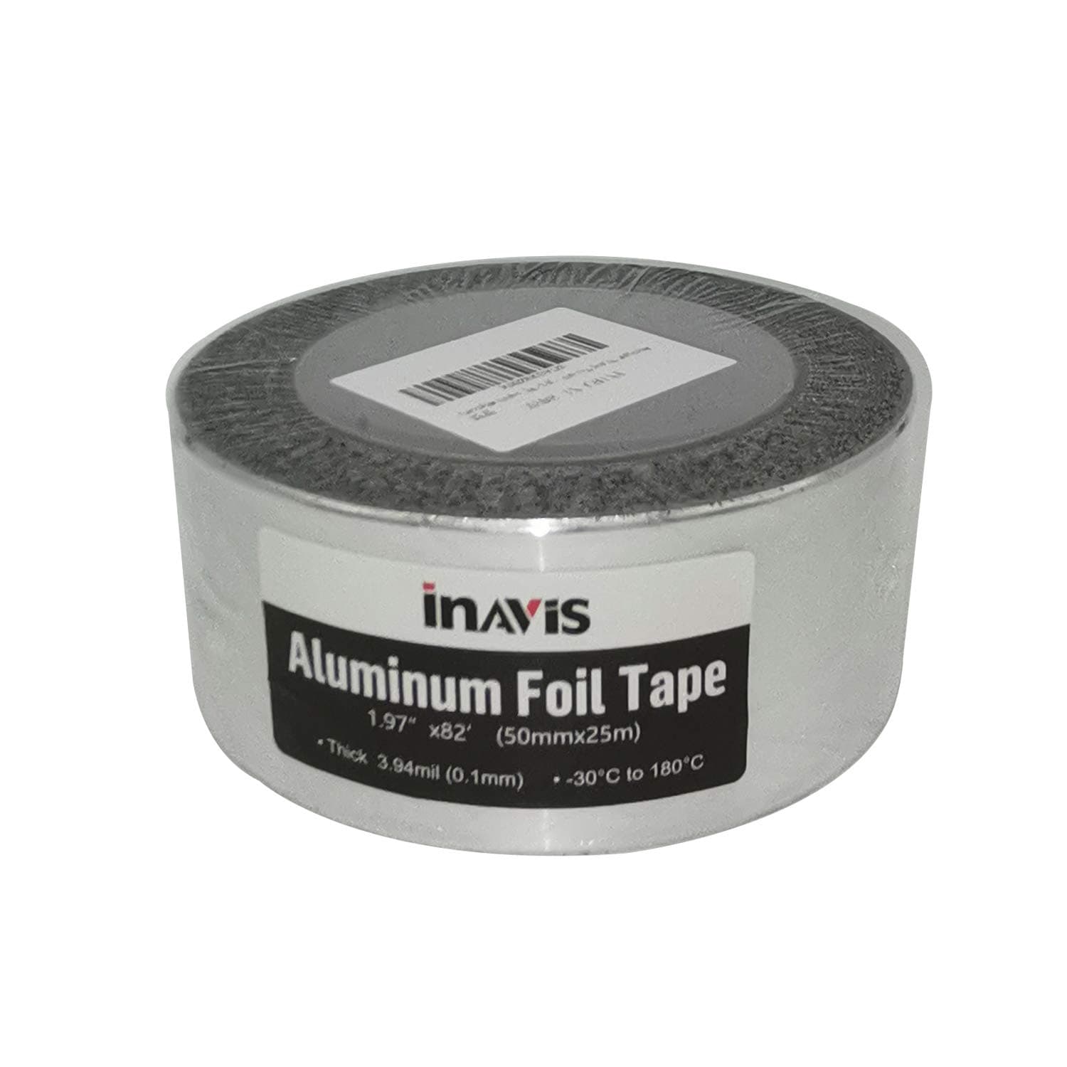 Inavis Aluminum Foil Tape-1.97”x82’ (50mmx25m),3.94mil HVAC Tape for Shielding, patching, Seaming, and Sealing