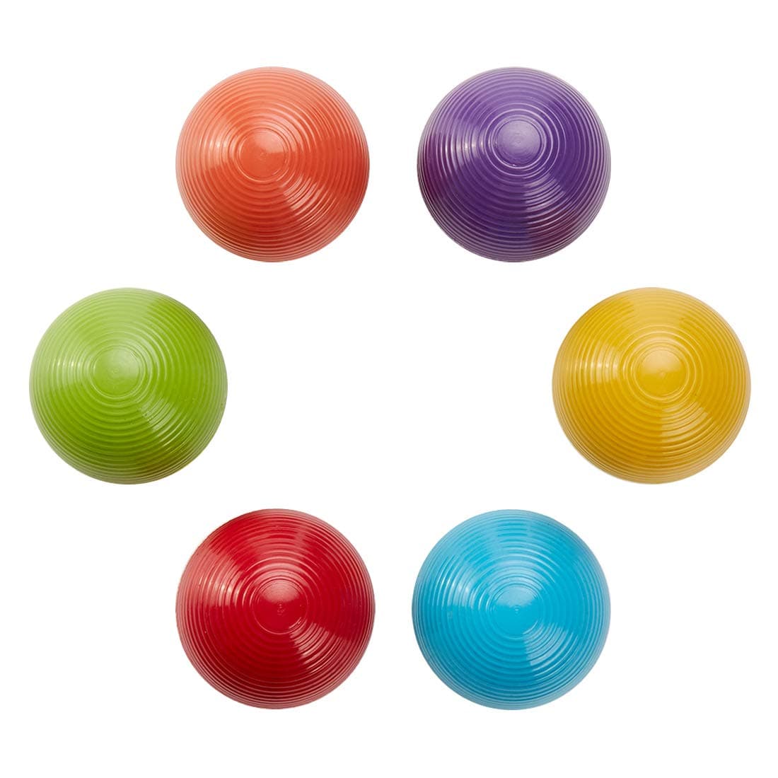 ApudArmis Croquet Ball Replacement Set, 6 Colored Balls for 28'', 32'' and 35'' Six Player Game