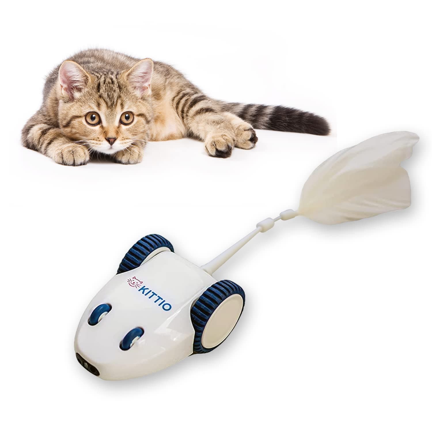 Robo Mouse - Interactive Mouse Chase Cat Toy - USB Charging - Smart Steering Sensors & Motion Activated