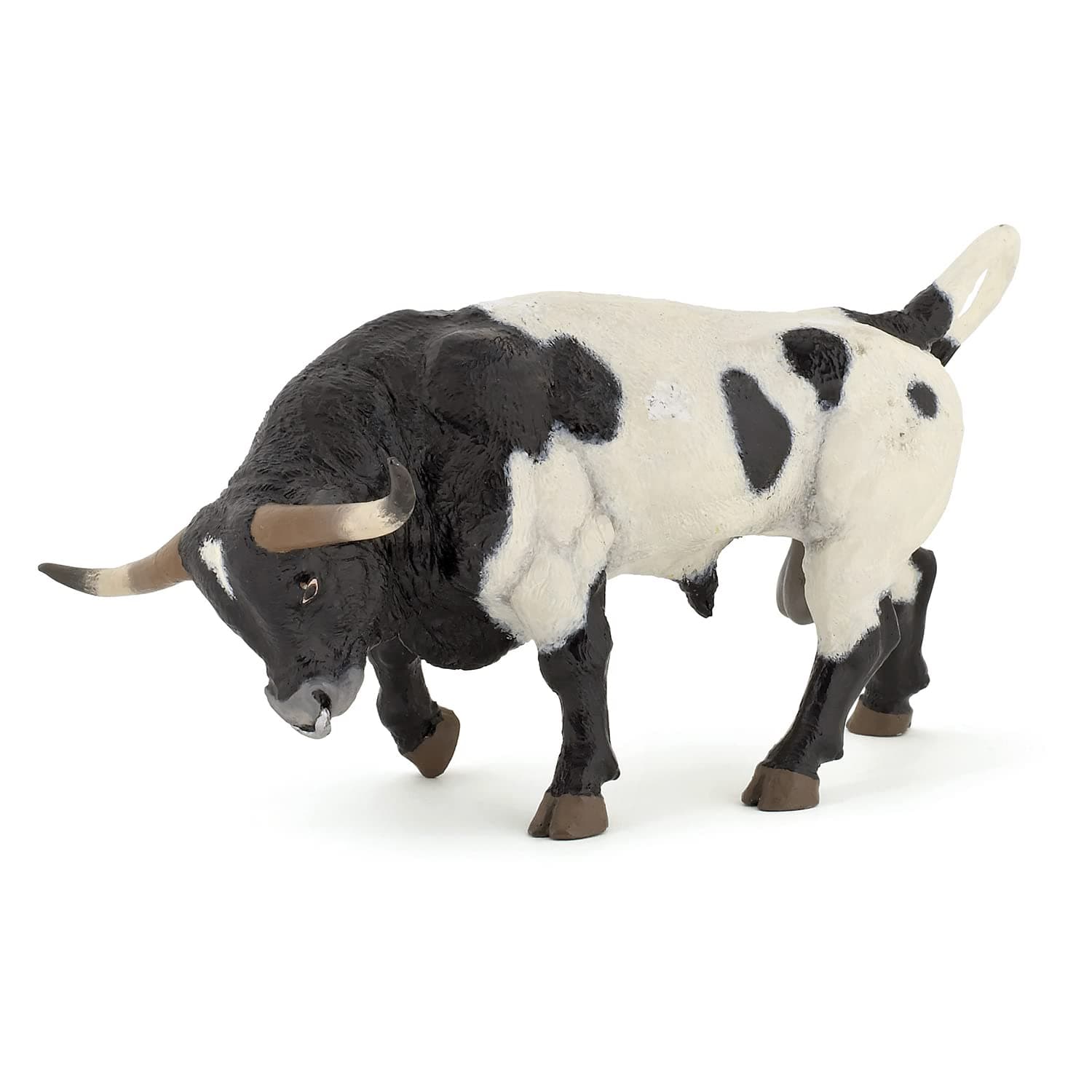Papo - Texas Longhorn Bull Figurine - Hand-Painted Farm Animal Toy for Kids A...