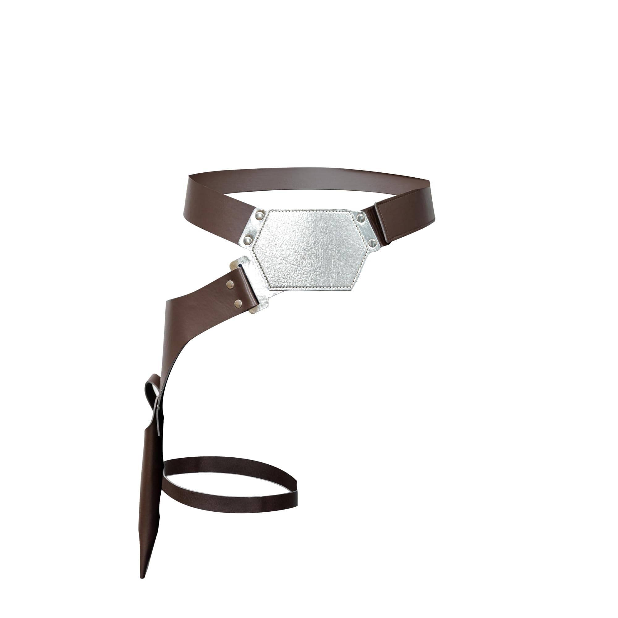 SWEET MAX Hero Leg Holster Belt Cosplay Costume Accessories Adjustable Props Halloween Party Favors Men Women, Brown, One size