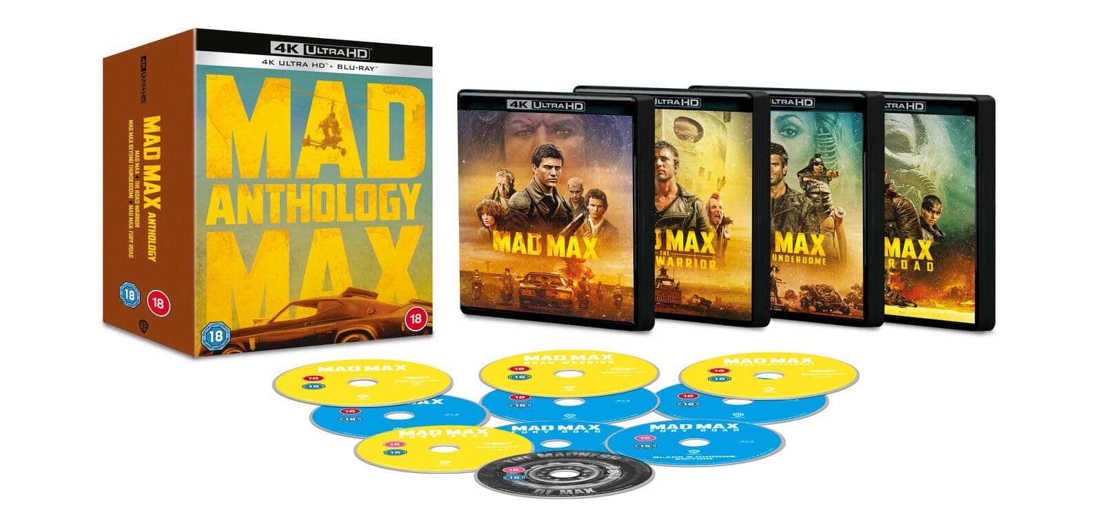 Mad Max Ultimate 4-Movie Collection Anthology [4K Ultra HD + Blu-ray] {Region Free)