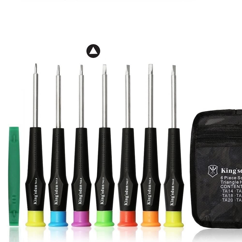 8 Piece Triangle Head Screwdriver Set For Electronic Toys, Magnetic Triangle Screws Driver Tool Kit For Thomas McDonald's Toy Series Repair Battery Disassemble - Toys Triangle Driver Set