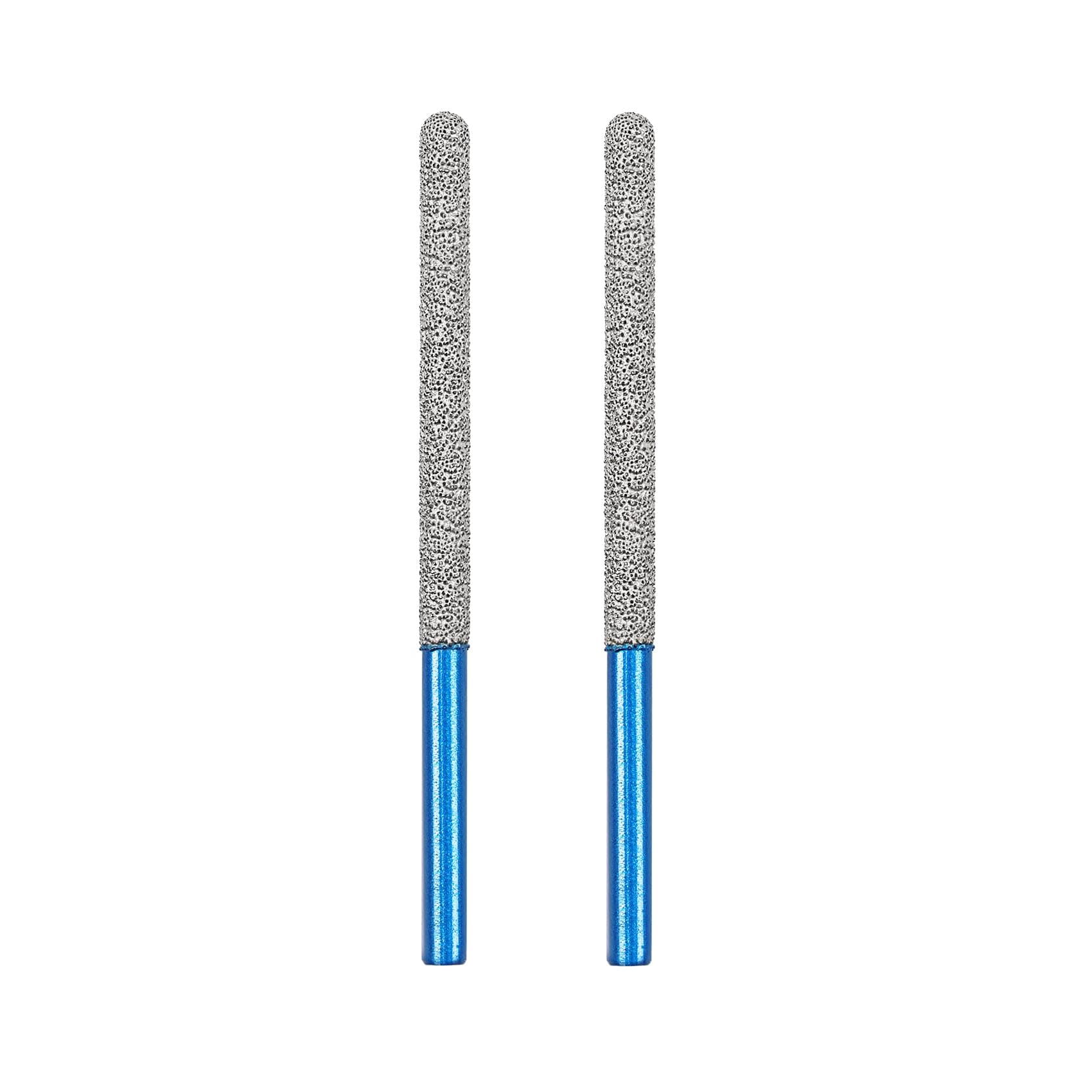 Tuck Point Pin Diamond Bit - BRSCHNITT 72 x7.4mmDiamond Mortar Raking Bit with Round Shank for Removing old Mortar Grinding/Shaping Masonry,Stone,Concrete,Inside Corners Diamond Glitter Bit.