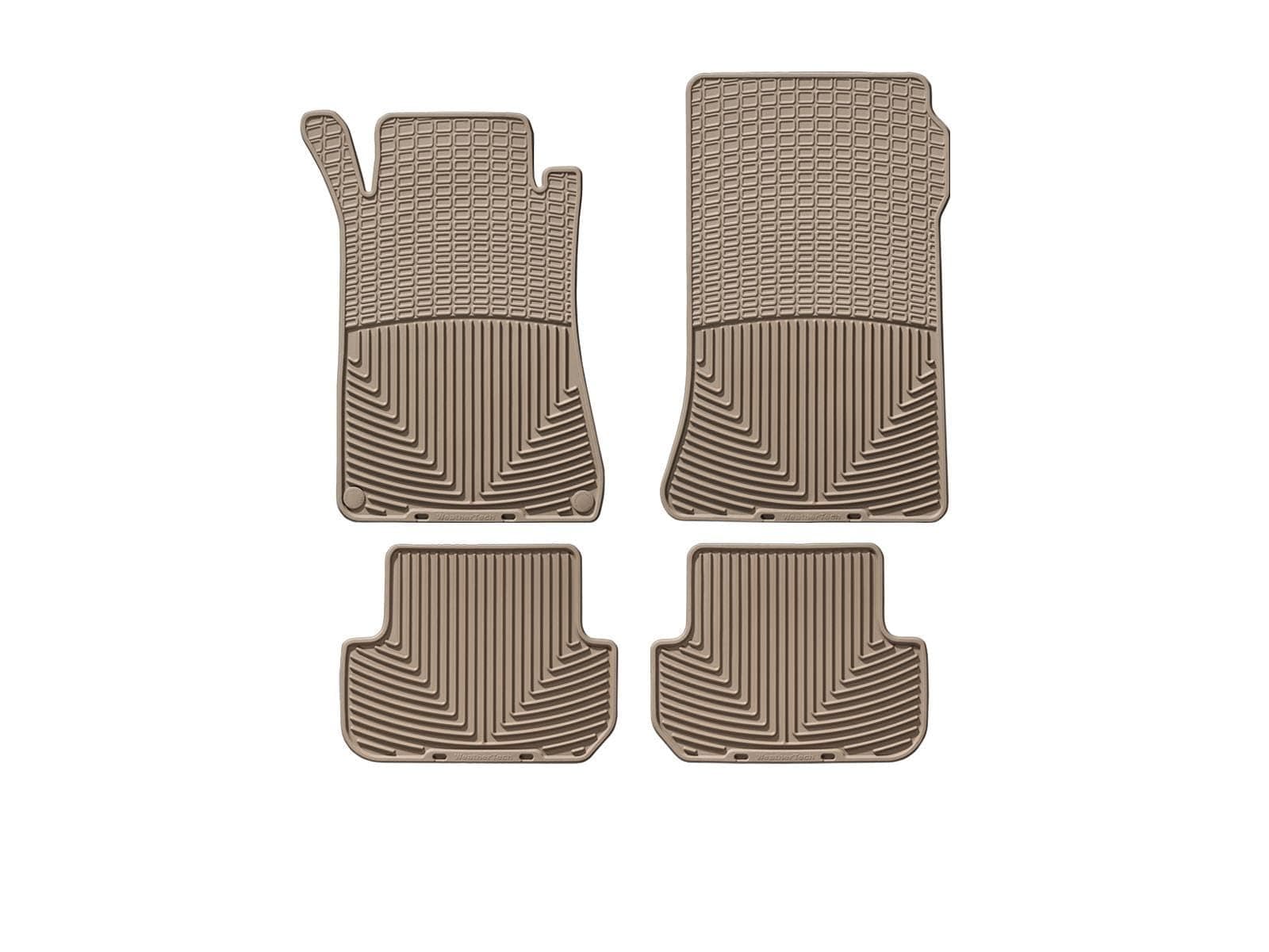 WeatherTech All-Weather Floor Mats for Mercedes CLK 55 AMG, CLK-Class - 1st & 2nd Row (MB W209 T), Tan