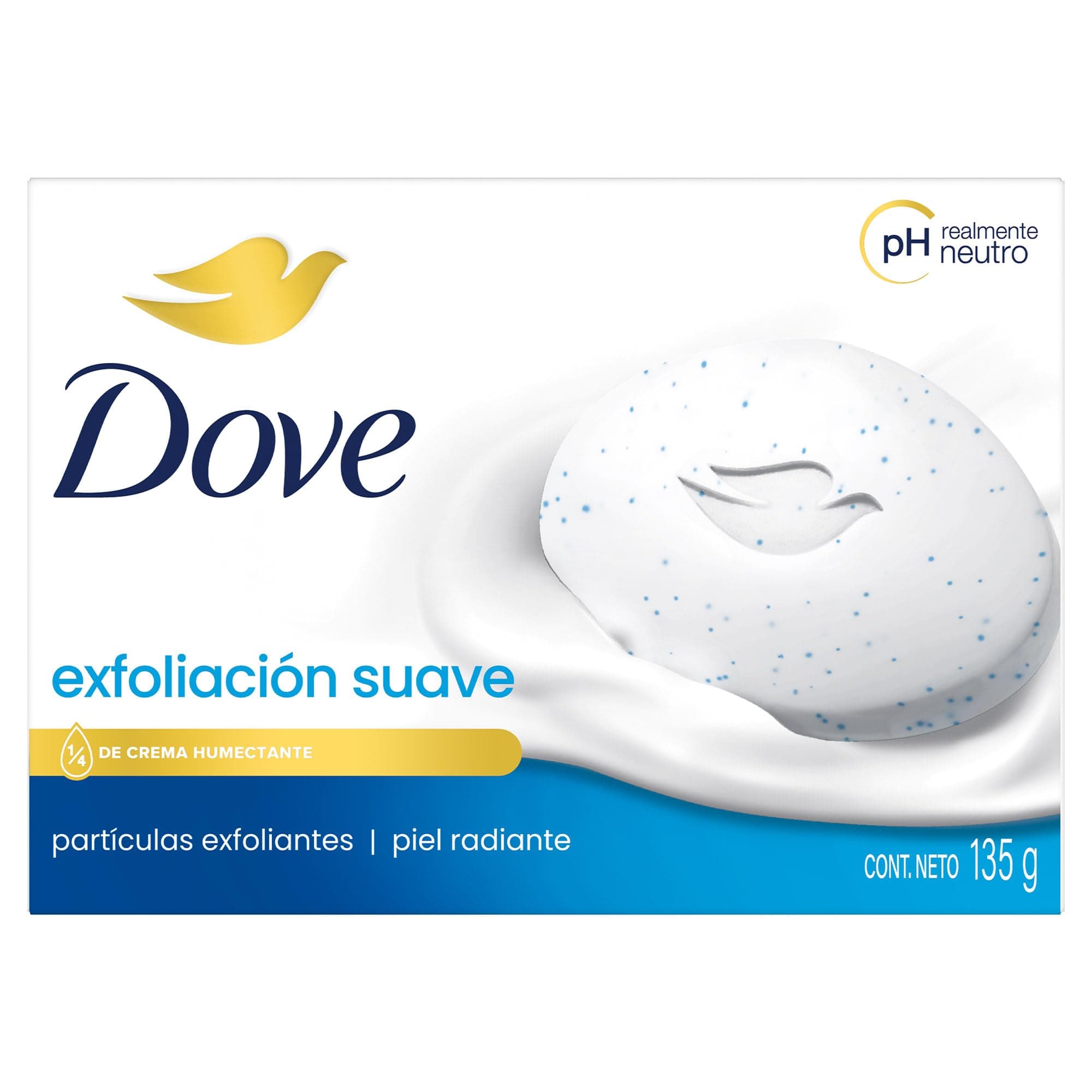 Dove Beauty Bar for Softer and Smoother Skin Gentle Exfoliating More Moisturizing Than Bar Soap 135g Pack of 8
