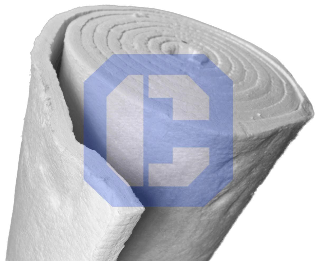ceramafiber Ceramic Fiber Blanket by cerar - Insulation 8#, 2300F,1" x 48" x 25 FEET for Wood Stoves, Pizza Ovens, Kilns, Forges & More - 8# Pound 2300 Degrees