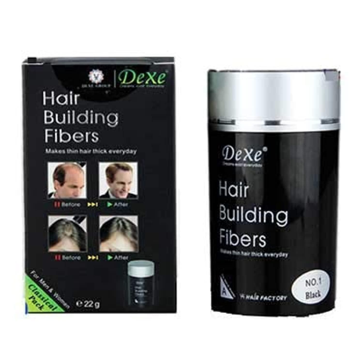 Hair Building Fibers, 22g, Dark Brown,