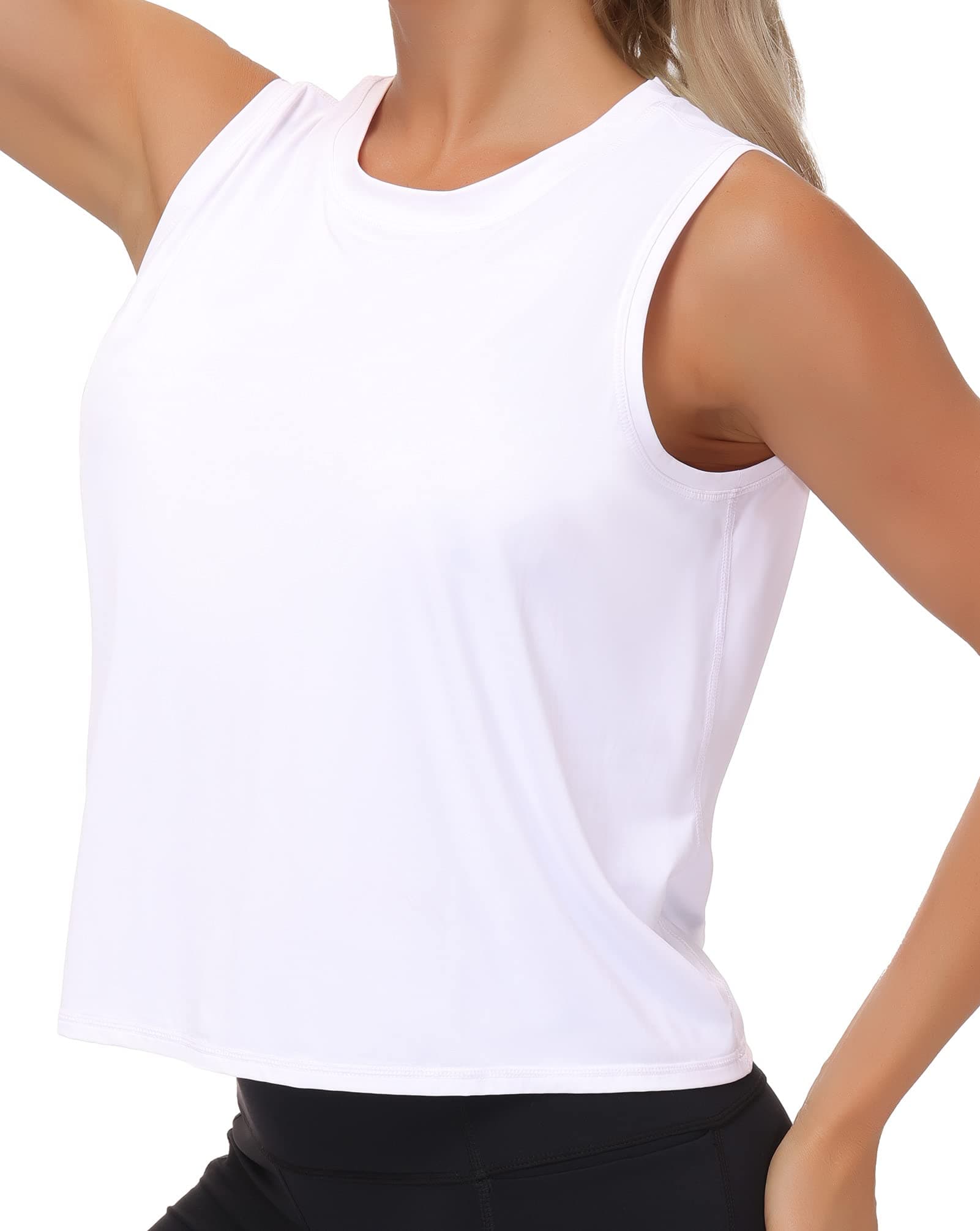 Women's Workout Tops in Ice Silk Quick Dry Sleeveless