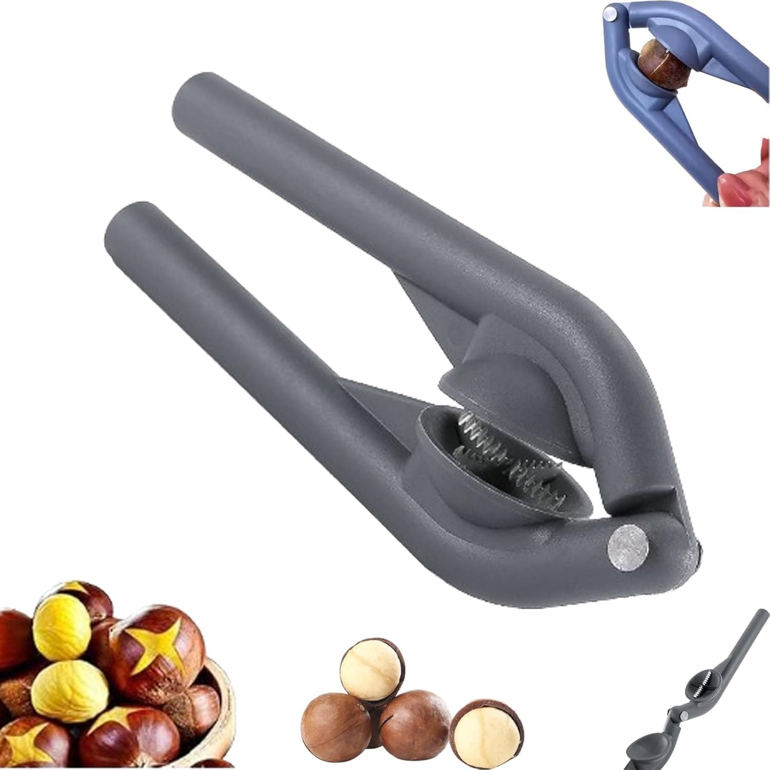 Chestnut Open Clip,Chestnut Cutter Tool,Protable Nutcracker Chestnut Clip,Clip Opener,Chestnut Cutter Opener,Stainless Steel Nut Opener Plier,Multifunction Chestnut Opener, Pecan Cracker Machine