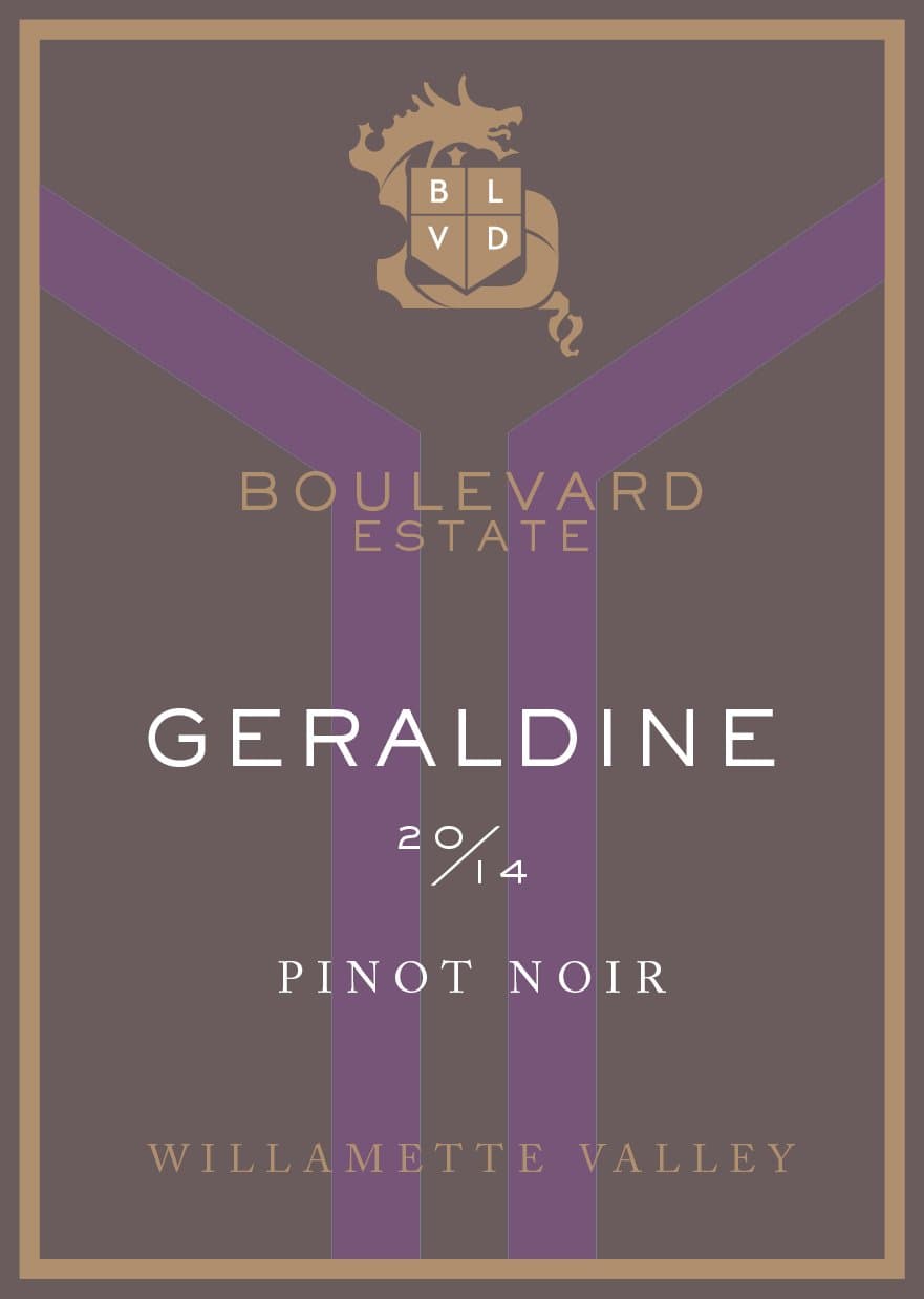 2014 Boulevard Estate Willamette Valley Geraldine Pinot Noir 750 mL