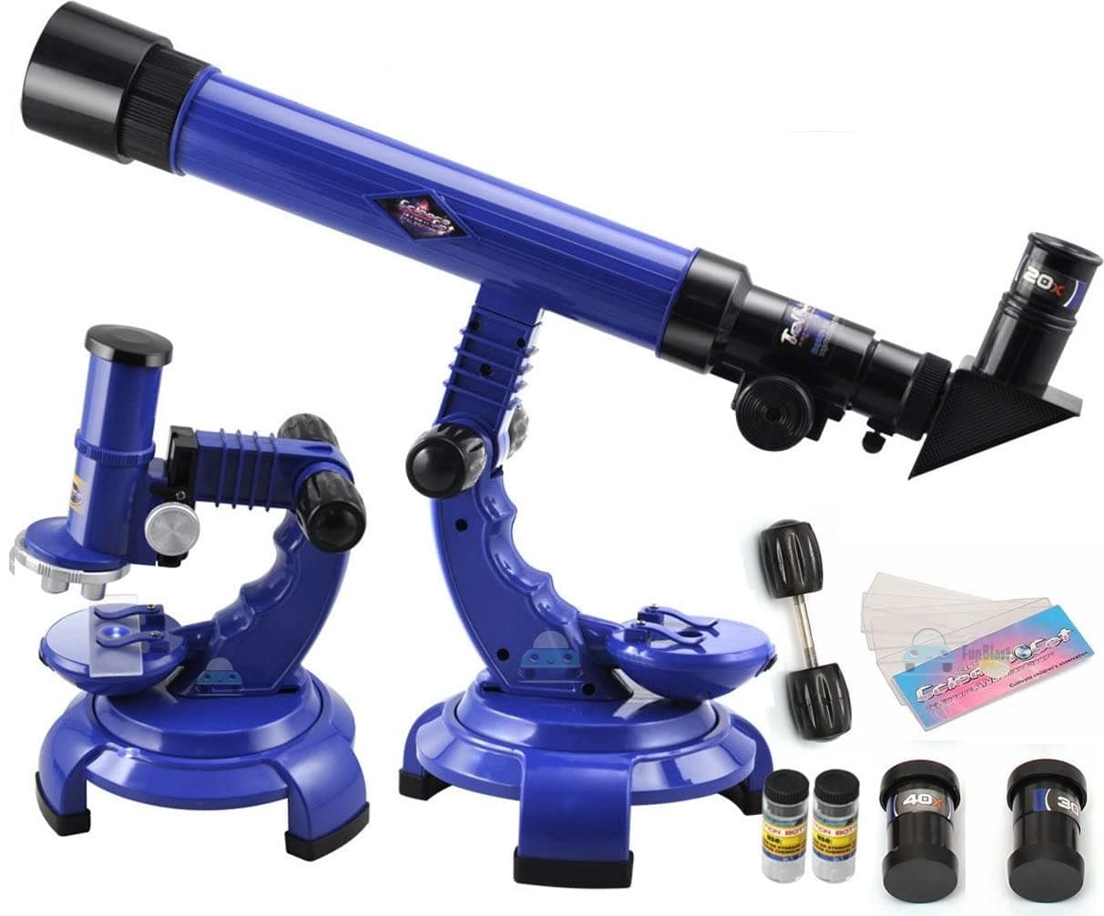 FunBlast Telescope and Microscope – 2 in 1 Science Set, Telescope for Kids, Telescope for Astronomy, Kids Telescope with Microscope/Scientific Astronomy Apparatus